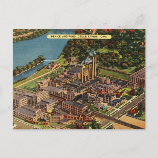 Penick en Ford, Cedar Rapids, Iowa Briefkaart (Voorkant)