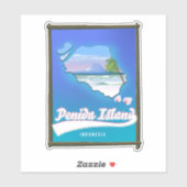 Penida-eiland Indonesië Sticker (Vel)