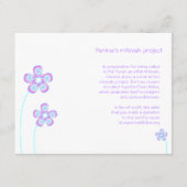 Penina Bat Mitzvah-projectkaart Informatiekaartje (Voorkant)