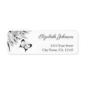 Penink Butterfly Foliage Return Address Labels (Voorkant)