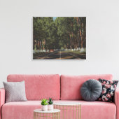 Peninsula Highway US 101 El Camino Real Uitzicht Canvas Afdruk (Insitu (Woonkamer))