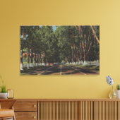 Peninsula Highway US 101 El Camino Real Uitzicht Canvas Afdruk (Insitu (Woonkamer))