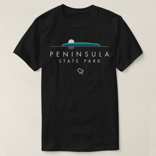Peninsula State Park door County Wisconsin T-shirt (Design voorkant)