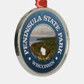 Peninsula State Park (SP) Metalen Ornament (Rechts)