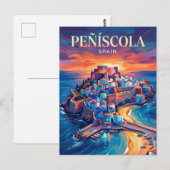 Peñíscola Spanje Briefkaart (Voorkant / Achterkant)
