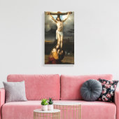 Penitent Magdalene aan de voet van het kruis Canvas Afdruk (Insitu (Woonkamer))