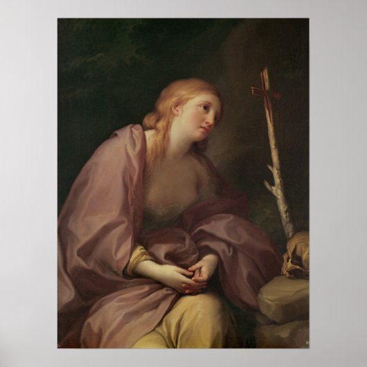 Penitent Magdalene | c.1765 (olie op Canvas) Poster (Voorkant)