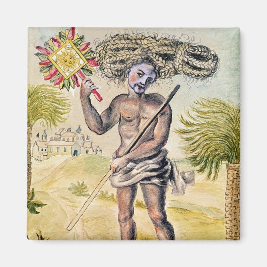Penitent man in India Magneet (Voorkant)