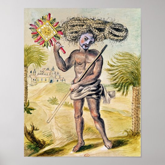 Penitent man in India Poster (Voorkant)