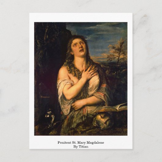 Penitent St. Mary Magdalene door Titiaan Briefkaart (Voorkant)