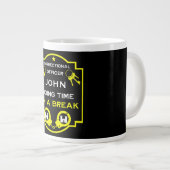 penitentiair beambte grote koffiekop (Voorkant rechts)