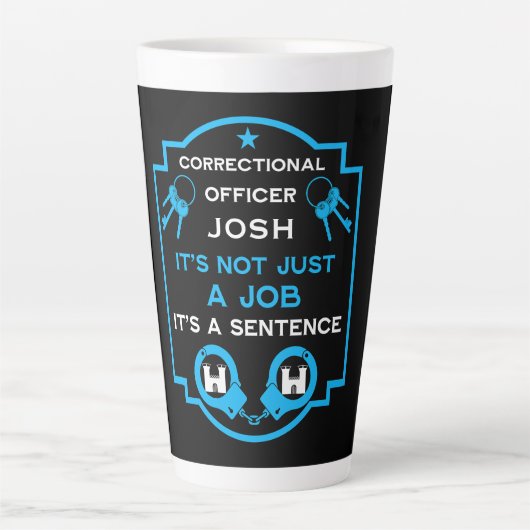 penitentiair beambte latte mok (Voorkant)