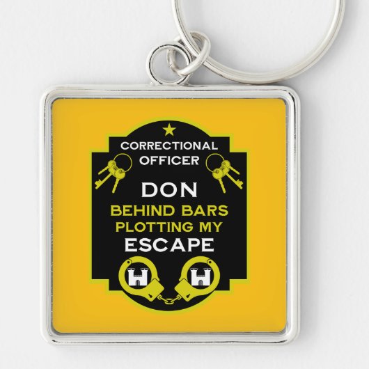 penitentiair beambte sleutelhanger (Voorkant)