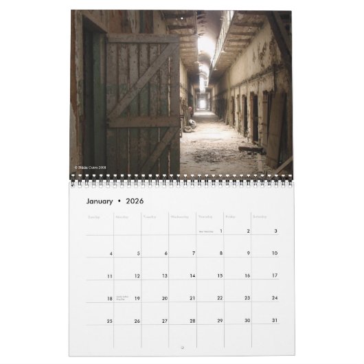 Penitentiair kalender voor de oostelijke staat 201 (Jan 2026)
