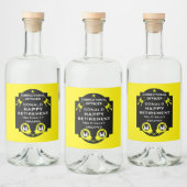 Penitentiaire correctionele ambtenaar pensioen likeurfles etiket (Flessen)