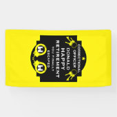 Penitentiaire correctionele ambtenaar pensioen spandoek (Horizontaal)