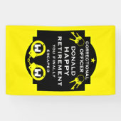 Penitentiaire correctionele ambtenaar pensioen spandoek (Horizontaal)