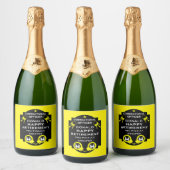 Penitentiaire correctionele ambtenaar pensioen sparkling wijnetiket (Flessen)