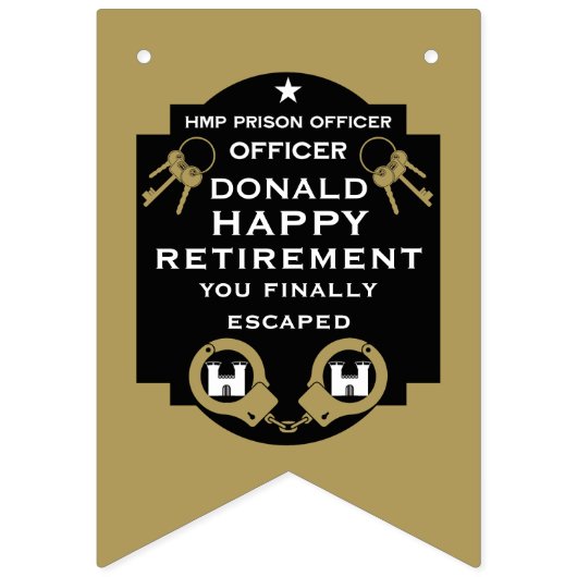 Penitentiaire correctionele ambtenaar pensioen vlaggetjes (Tweede vlag)