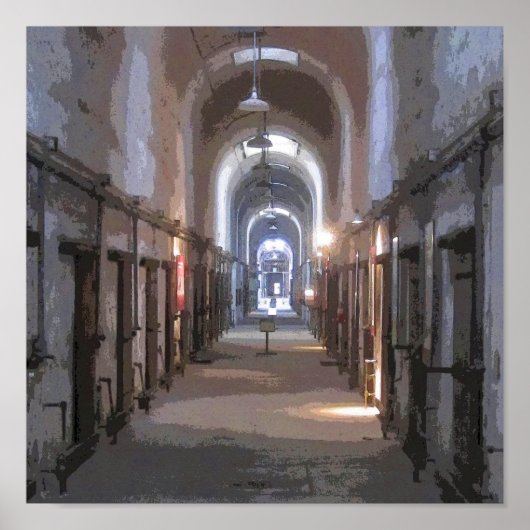 Penitentiaire olie van de oostelijke staat poster (Voorkant)