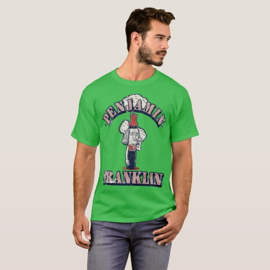 Penjamin Franklin T-Shirt - USA Drinking Team (Voorkant volledig)