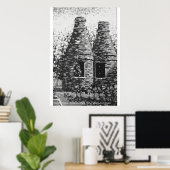 Penkhull Kilns, Stoke-on-Trent. Poster. Poster (Thuiskantoor)