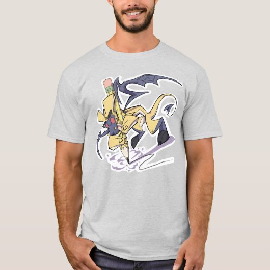 PenLicht de Pencil Dragon Mannen T-shirt (Voorkant)