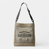 Penmanship Crossbody Tas (Achterkant)