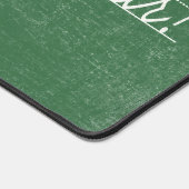 Penmanship op groen krijtbord bureaumat (Hoek)