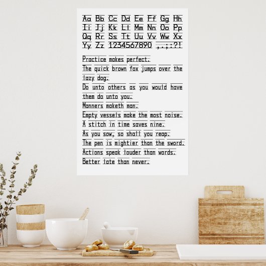 Penmanship Poster (Keuken)