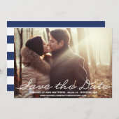 Penmanship Save the Date Notice (Voorkant / Achterkant)