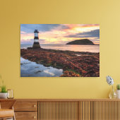 Penmon Lighthouse Sunrise | Puffin Island Canvas Afdruk (Insitu (Woonkamer))
