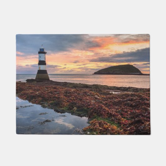 Penmon Lighthouse Sunrise | Puffin Island Deurmat (Voorkant)