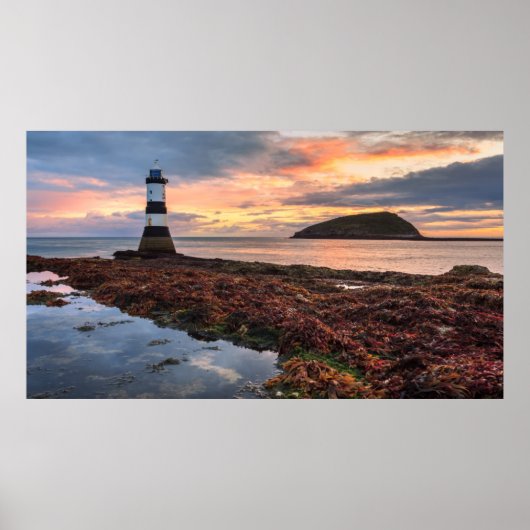 Penmon Lighthouse Sunrise | Puffin Island Poster (Voorkant)