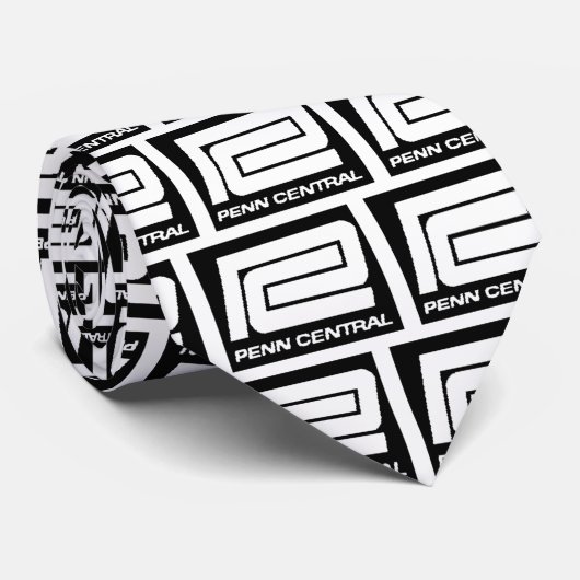 Penn Central Railway Company Logo Stropdas (Opgerold)