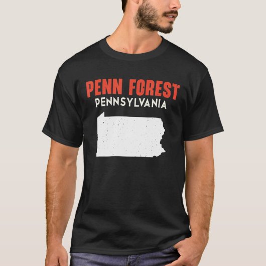 Penn Forest Pennsylvania Verenigde Staten T-shirt (Voorkant)