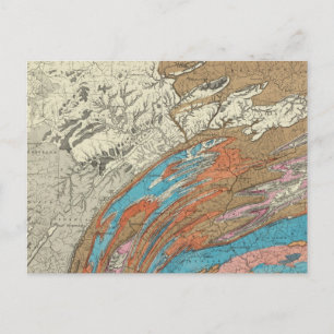 Penn-geologische formaties briefkaart