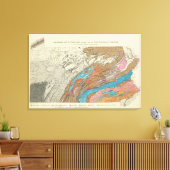 Penn-geologische formaties canvas afdruk (Insitu (Woonkamer))