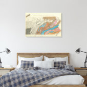 Penn-geologische formaties canvas afdruk (Insitu (Slaapkamer))