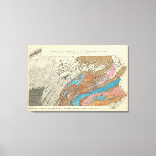 Penn-geologische formaties canvas afdruk (Voorkant)