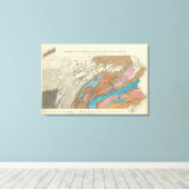 Penn-geologische formaties canvas afdruk (Insitu (Houten vloer))