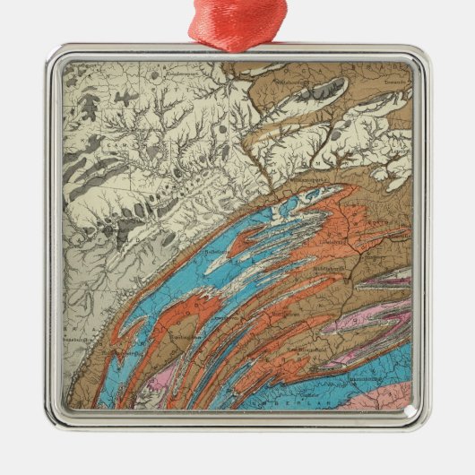 Penn-geologische formaties metalen ornament (Voorkant)