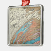 Penn-geologische formaties metalen ornament (Links)