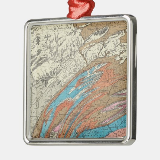 Penn-geologische formaties metalen ornament (Links)