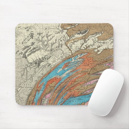 Penn-geologische formaties muismat (Met muis)