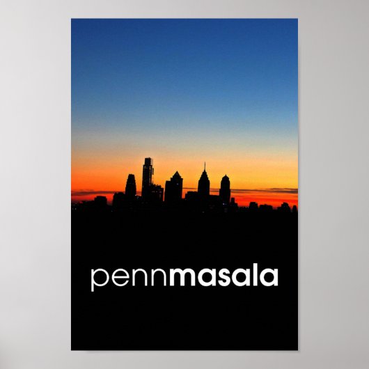 Penn Masala Skyline Poster (Voorkant)