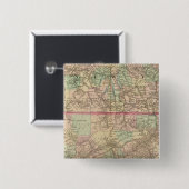 Penn, NJ Vierkante Button 5,1 Cm (Voorkant /achterkant)
