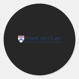 Penn Quakers Carey Law Ronde Sticker