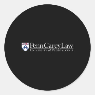 Penn Quakers Carey Law Team Kleur Ronde Sticker