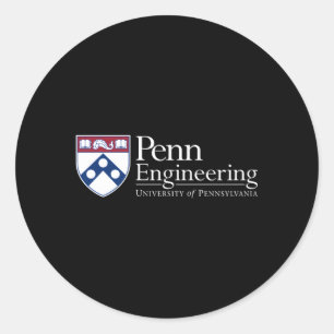 Penn Quakers's School of Engineering Ronde Sticker